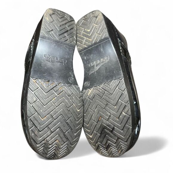 Dansko Women’s Black Leather Professional Clogs Size 38 EU (7.5–8 US) Comfort Wo - Picture 6 of 8